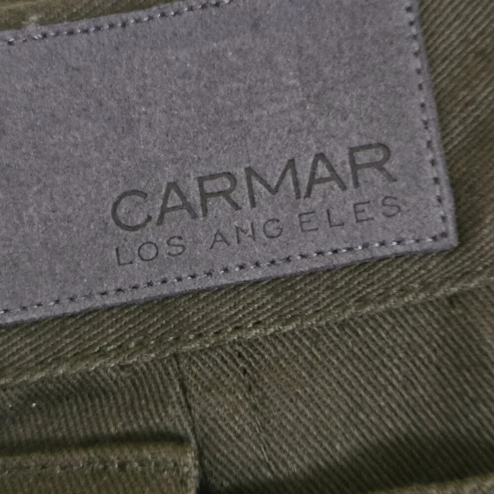 Carmar Los Angeles LF Army Green Goth Punk Emo Chain Embellished Mini Skirt Size